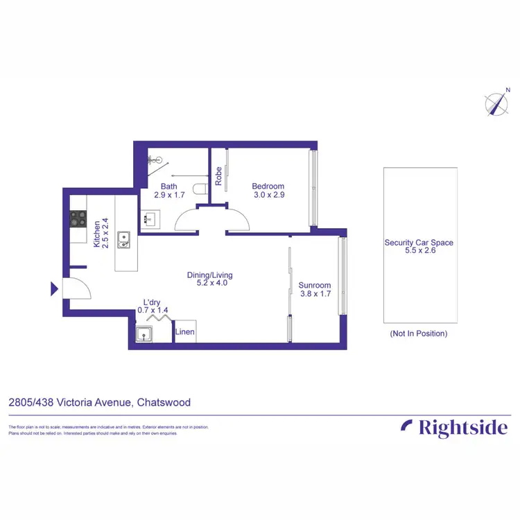 Floorplan of Homely apartment listing, G2805/438 Victoria Avenue, Chatswood NSW 2067