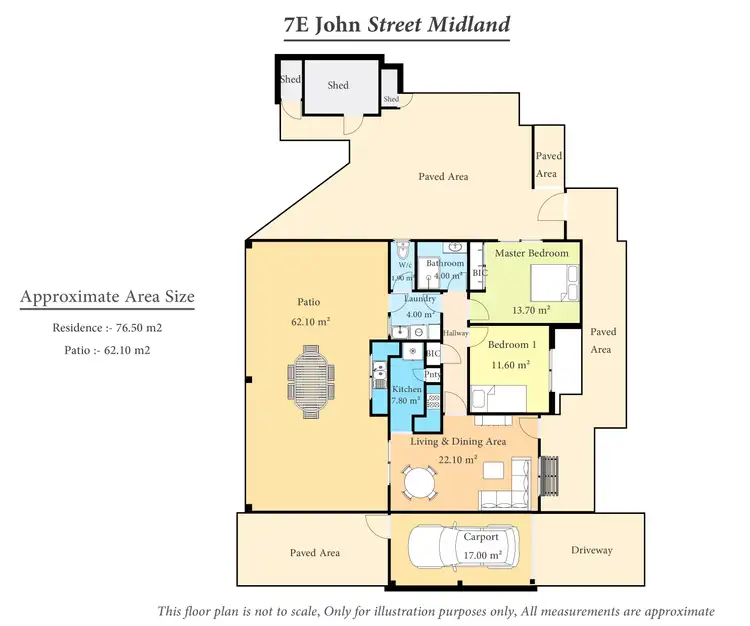 Floorplan of Homely house listing, 7E John Street, Midland WA 6056