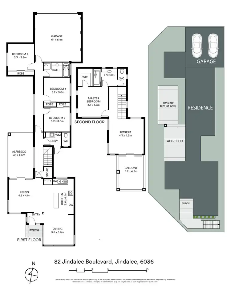 Floorplan of Homely house listing, 82 Jindalee Boulevard, Jindalee WA 6036