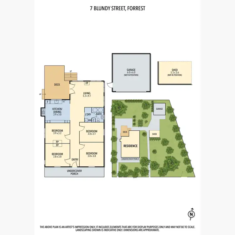 Floorplan of Homely house listing, 7 Blundy Street, Forrest VIC 3236