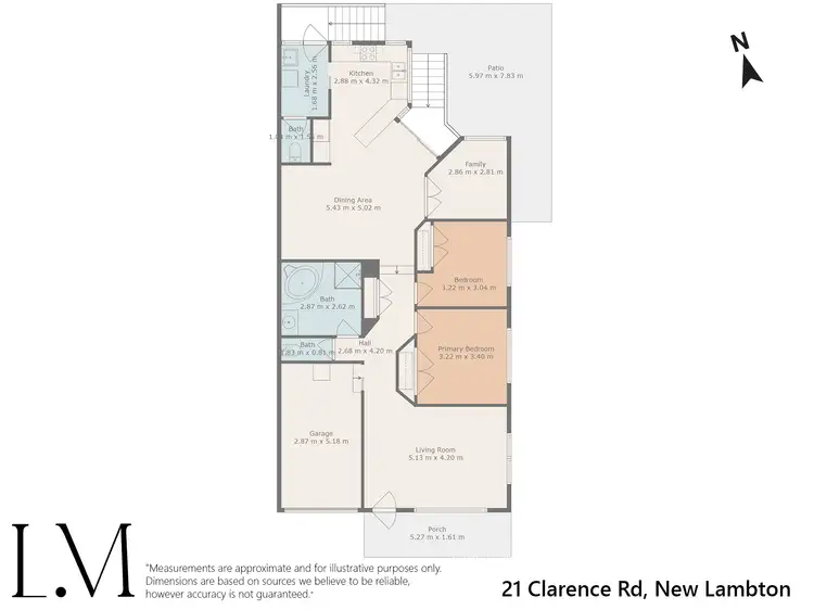 Floorplan of Homely house listing, 21 Clarence Road, New Lambton NSW 2305
