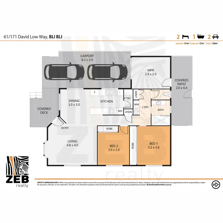 Floorplan of Homely house listing, 61/171 David Low Way, Bli Bli QLD 4560