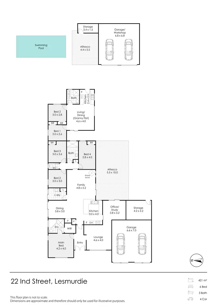 Floorplan of Homely house listing, 22 Ind Street, Lesmurdie WA 6076