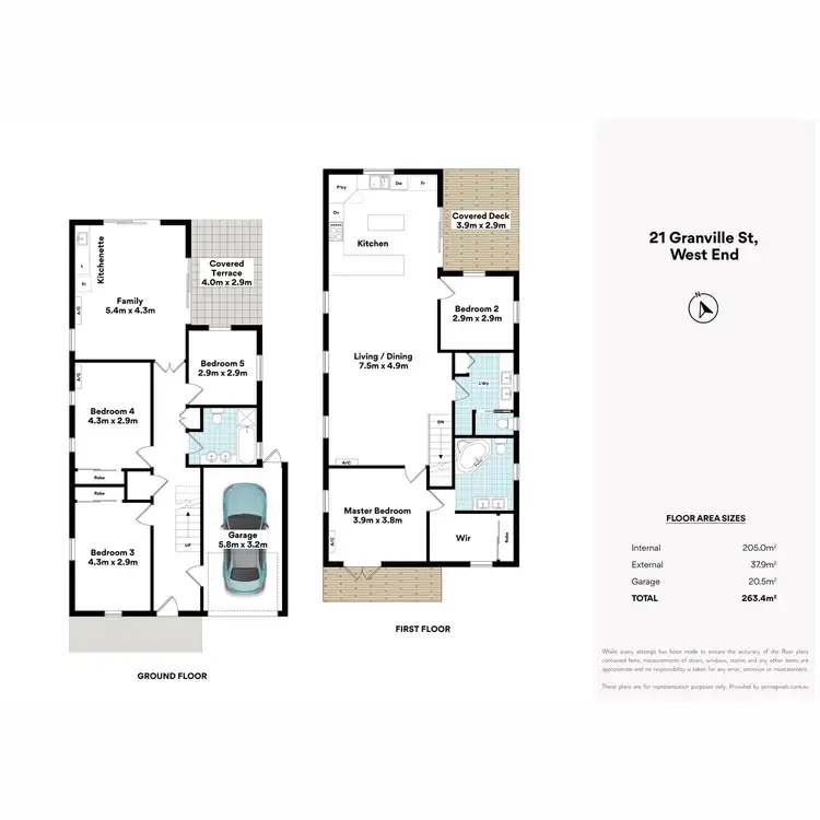 Floorplan of Homely house listing, 21 Granville Street, West End QLD 4101