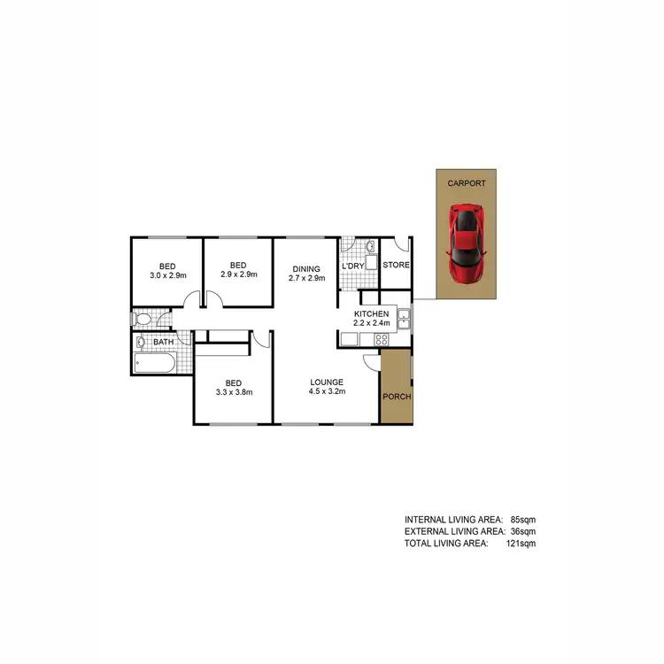 Floorplan of Homely house listing, 33 Donowain Drive, Deception Bay QLD 4508