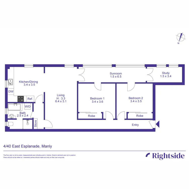Floorplan of Homely unit listing, 4/40 East Esplanade, Manly NSW 2095