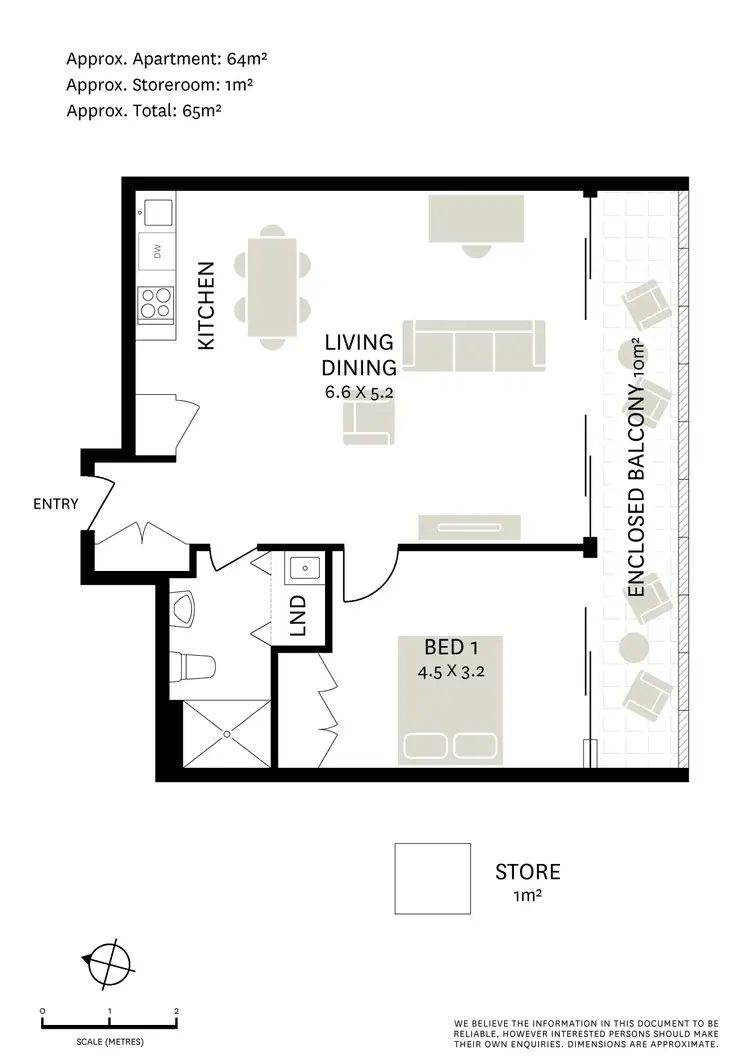 Floorplan of Homely apartment listing, 402/5 Purkis Street (access via Parramatta Road), Camperdown NSW 2050