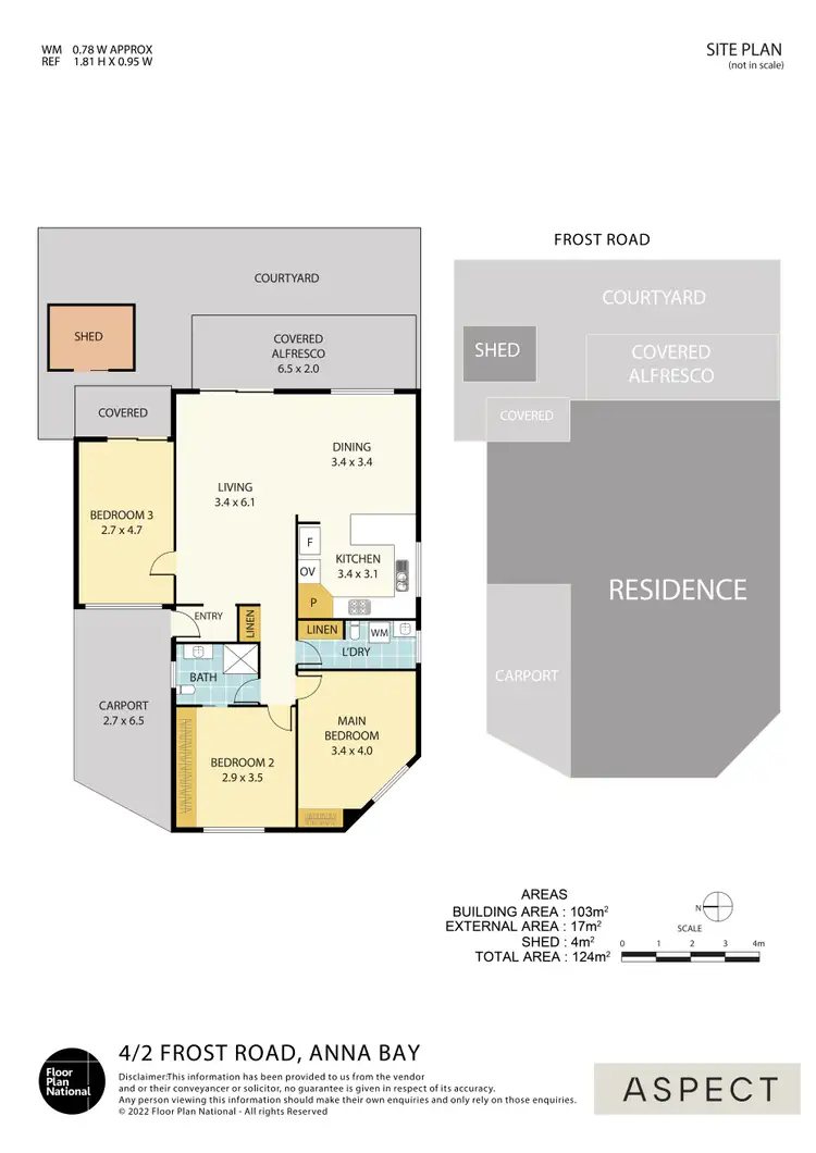 Floorplan of Homely retirement listing, 4/2 Frost Road, Anna Bay NSW 2316