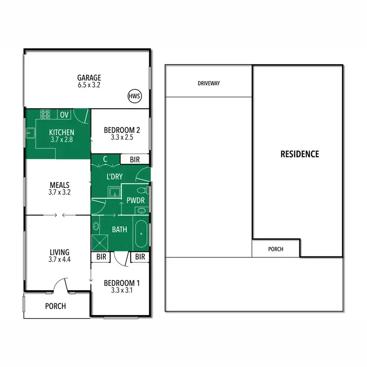 Floorplan of Homely unit listing, 1/13 Alexandra Parade, Hamilton VIC 3300