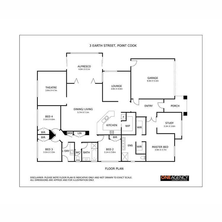 Floorplan of Homely house listing, 3 Earth Street, Point Cook VIC 3030