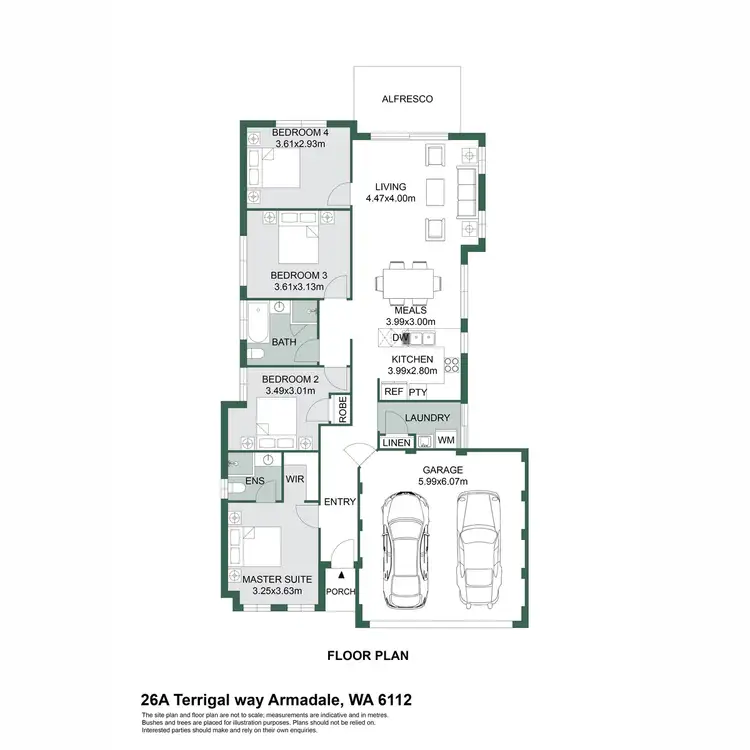 Floorplan of Homely house listing, 26A Terrigal Way, Armadale WA 6112