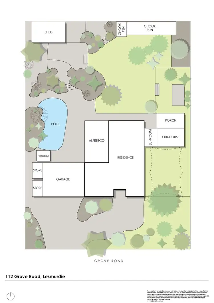 Floorplan of Homely house listing, 112 Grove Road, Lesmurdie WA 6076