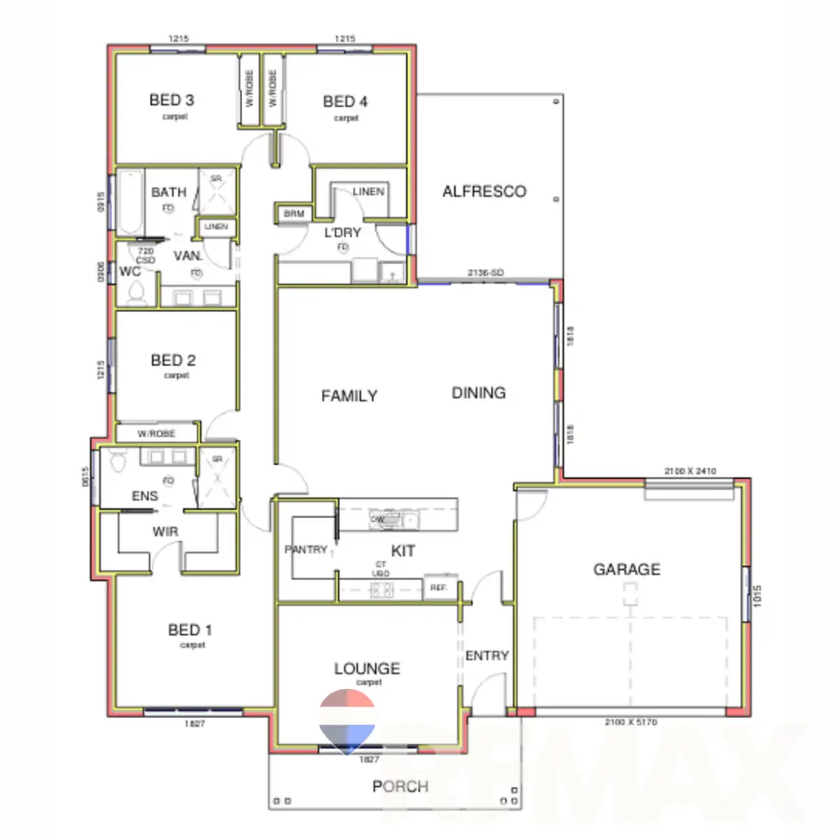 Floorplan of Homely house listing, 18 Hayes Crescent, Junee NSW 2663