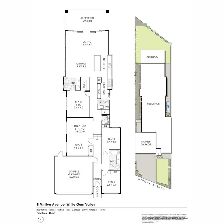 Floorplan of Homely house listing, 8 Minilya Avenue, White Gum Valley WA 6162