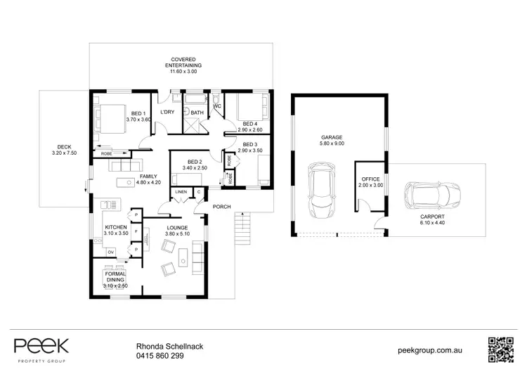 Floorplan of Homely house listing, 9 Rowland Avenue, Kurmond NSW 2757