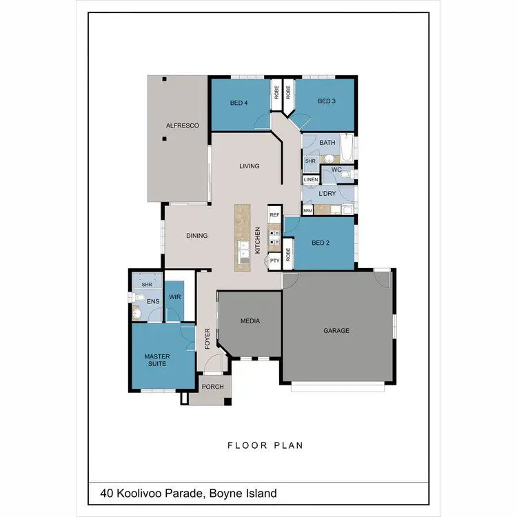 Floorplan of Homely house listing, 40 Koolivoo Parade, Boyne Island QLD 4680
