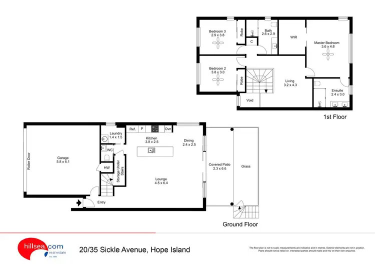 Floorplan of Homely townhouse listing, 20/35 Sickle Avenue, Hope Island QLD 4212