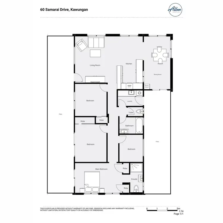 Floorplan of Homely house listing, 60 Samarai Drive, Kawungan QLD 4655