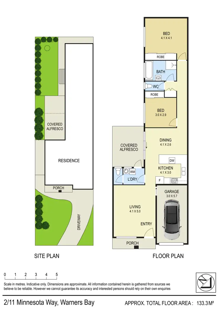 Floorplan of Homely villa listing, 2/11 Minnesota Way, Warners Bay NSW 2282