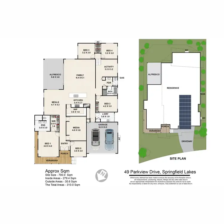 Floorplan of Homely house listing, 49 Parkview Drive, Springfield Lakes QLD 4300
