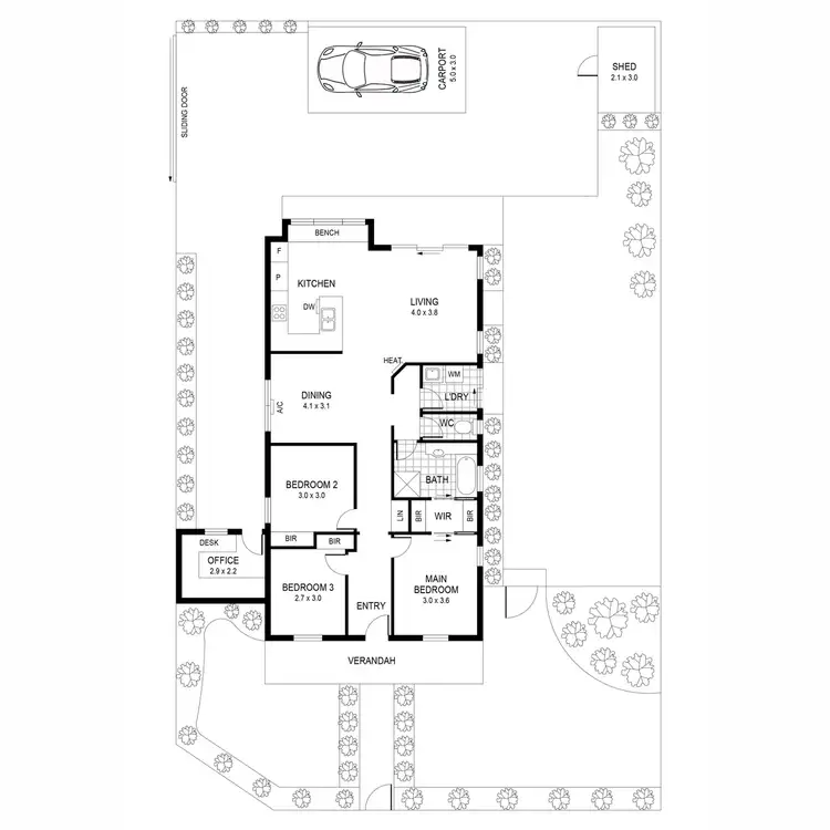 Floorplan of Homely house listing, 2 Chandos Court, St Albans Park VIC 3219