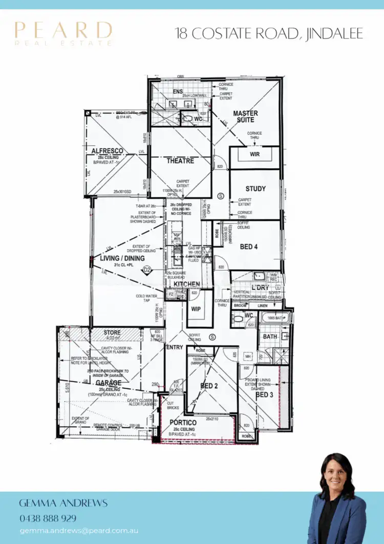 Floorplan of Homely house listing, 18 Costate Road, Jindalee WA 6036