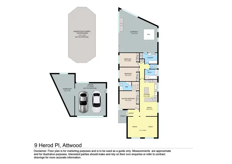 Floorplan of Homely house listing, 9 Herod Place, Attwood VIC 3049
