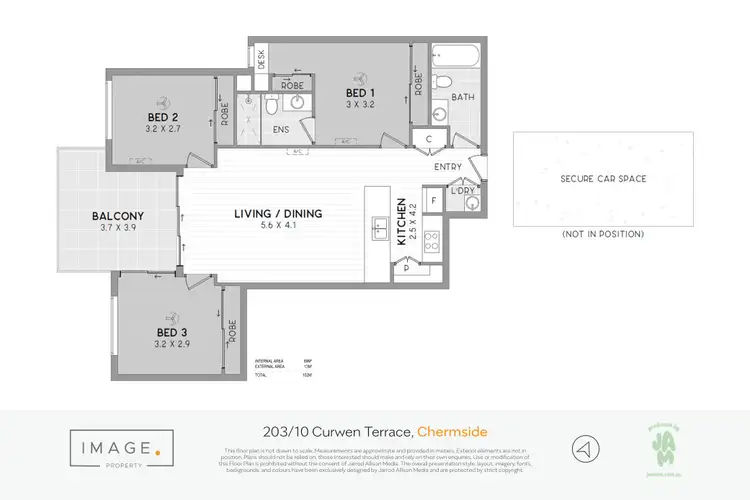 Floorplan of Homely apartment listing, 203/10 Curwen Terrace, Chermside QLD 4032