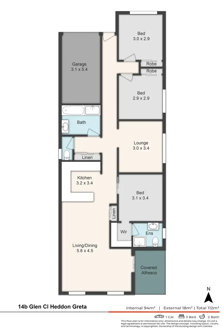 Floorplan of Homely house listing, 14A & 14B Glen Close, Heddon Greta NSW 2321