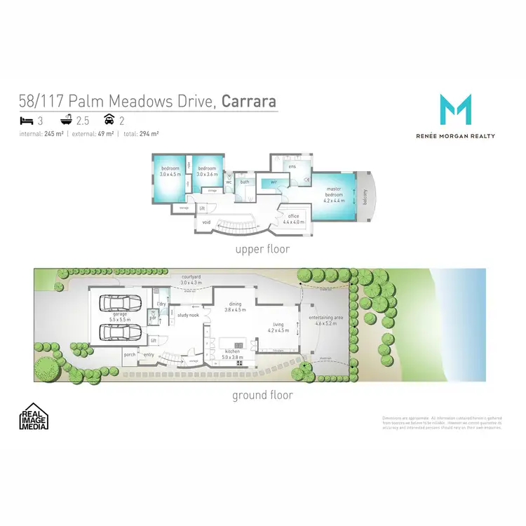Floorplan of Homely house listing, 58/117 Palm Meadows Drive, Carrara QLD 4211