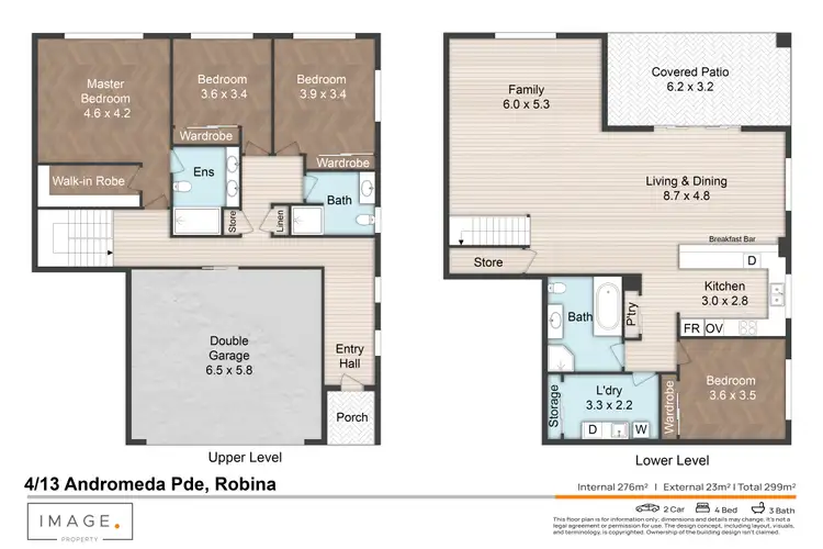 Floorplan of Homely townhouse listing, 4/13 Andromeda Parade, Robina QLD 4226