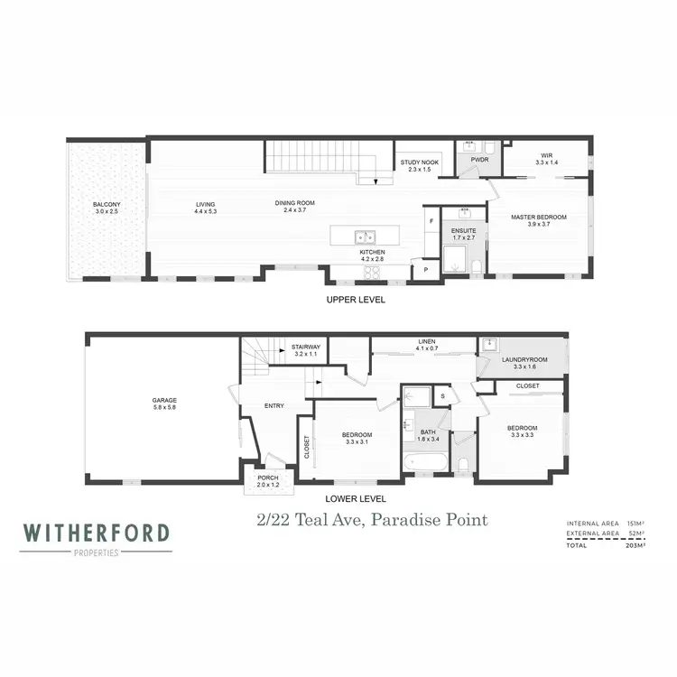 Floorplan of Homely semi-detached listing, 2/22 Teal Avenue, Paradise Point QLD 4216