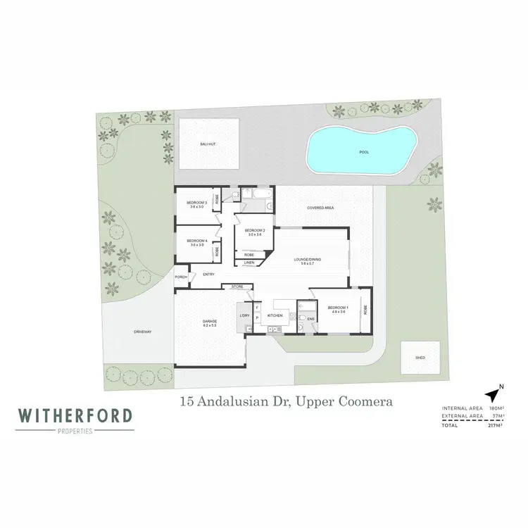 Floorplan of Homely house listing, 15 Andalusian  Drive, Upper Coomera QLD 4209