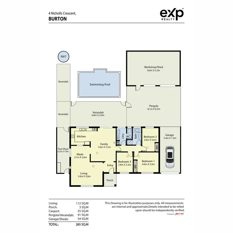 Floorplan of Homely house listing, 4 Nicholls Crescent, Burton SA 5110