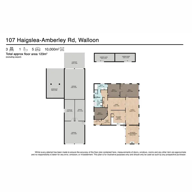 Floorplan of Homely house listing, 107 Haigslea Amberley Road, Walloon QLD 4306