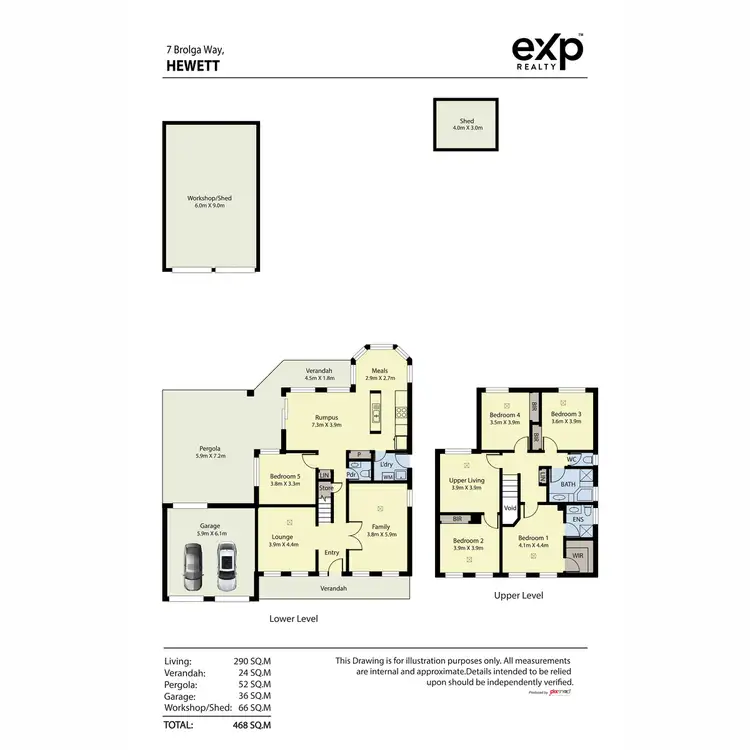 Floorplan of Homely house listing, 7 Brolga Way, Hewett SA 5118