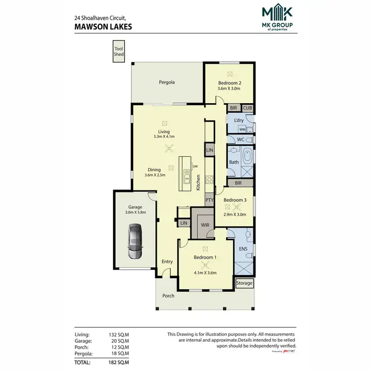Floorplan of Homely house listing, 24 Shoalhaven Circuit, Mawson Lakes SA 5095