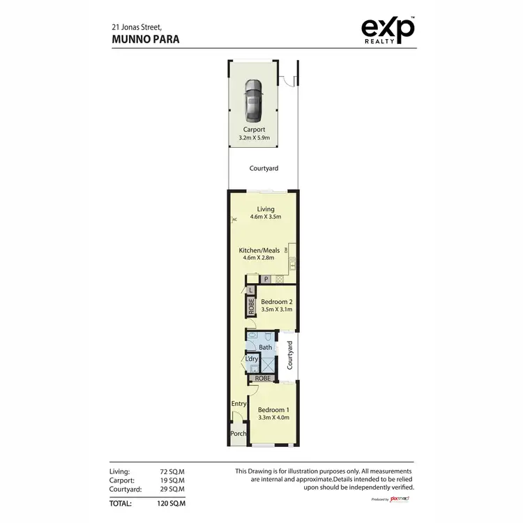 Floorplan of Homely townhouse listing, 21 Jonas Street, Munno Para SA 5115