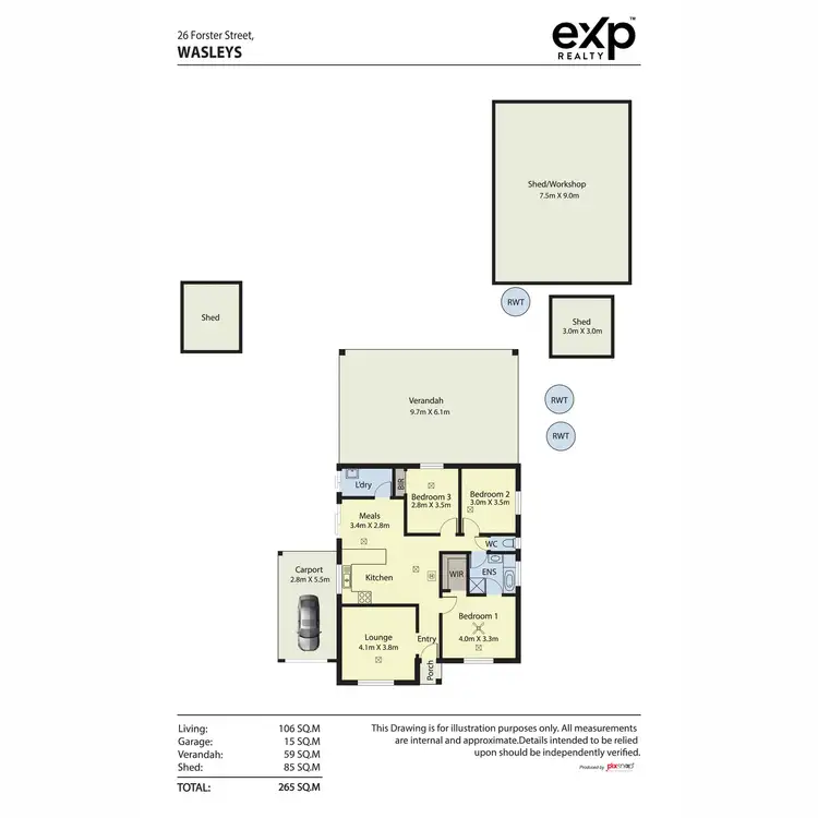 Floorplan of Homely house listing, 26 Forster Street, Wasleys SA 5400