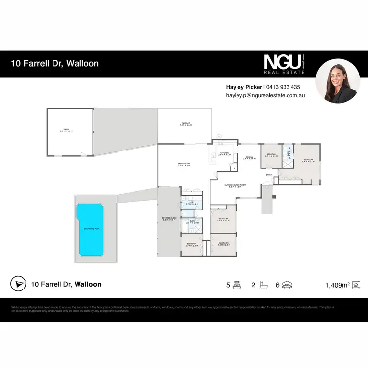 Floorplan of Homely house listing, 10 Farrell Drive, Walloon QLD 4306