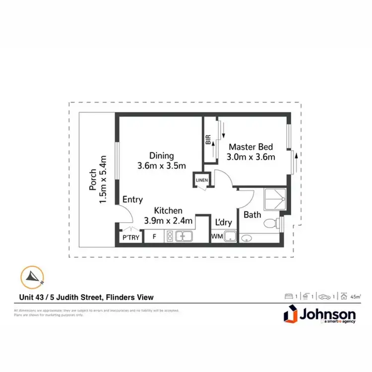 Floorplan of Homely unit listing, 43/5 Judith Street, Flinders View QLD 4305
