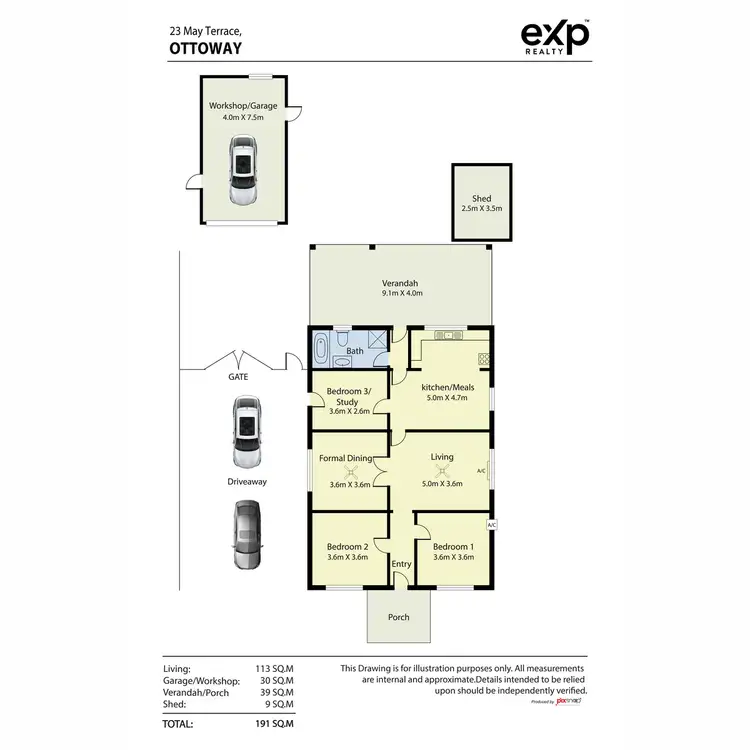 Floorplan of Homely house listing, 23 May Terrace, Ottoway SA 5013