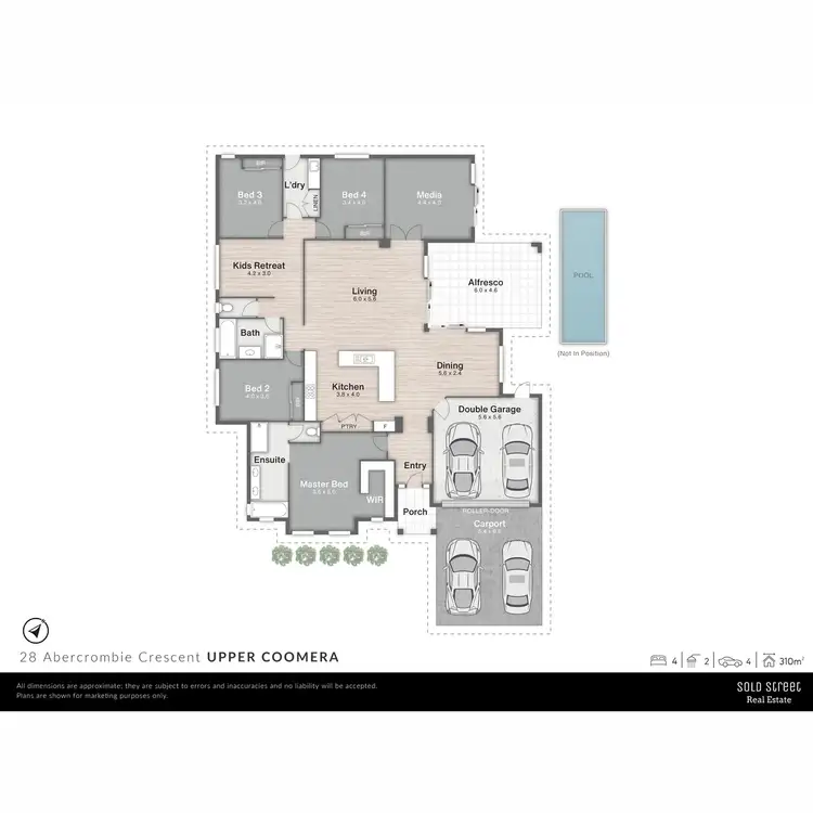 Floorplan of Homely house listing, 28 Abercrombie Crescent, Upper Coomera QLD 4209