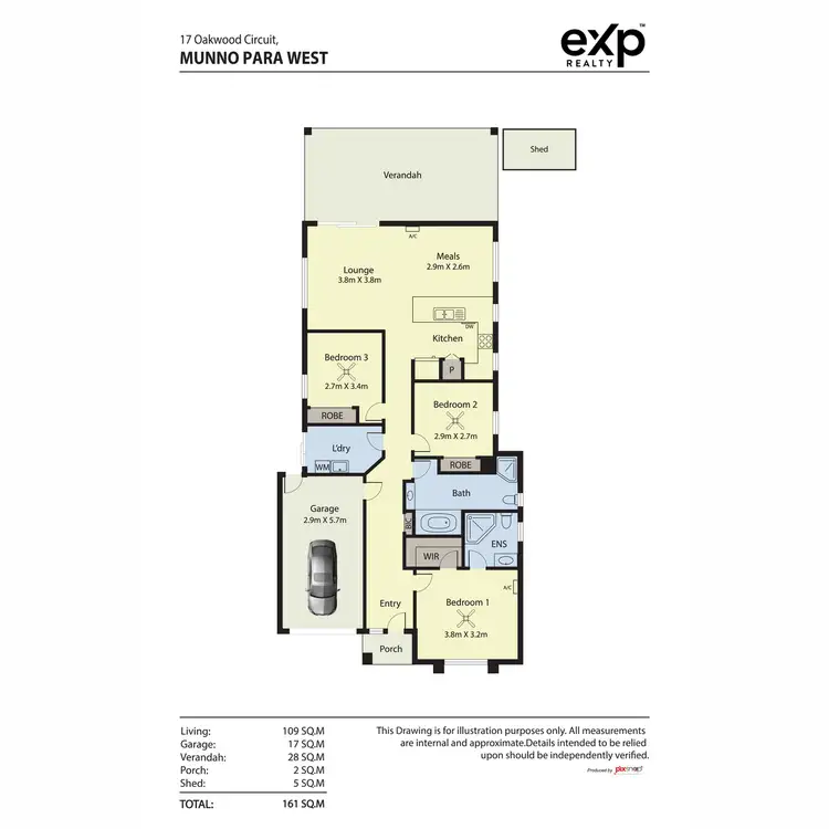 Floorplan of Homely house listing, 17 Oakwood Circuit, Munno Para West SA 5115