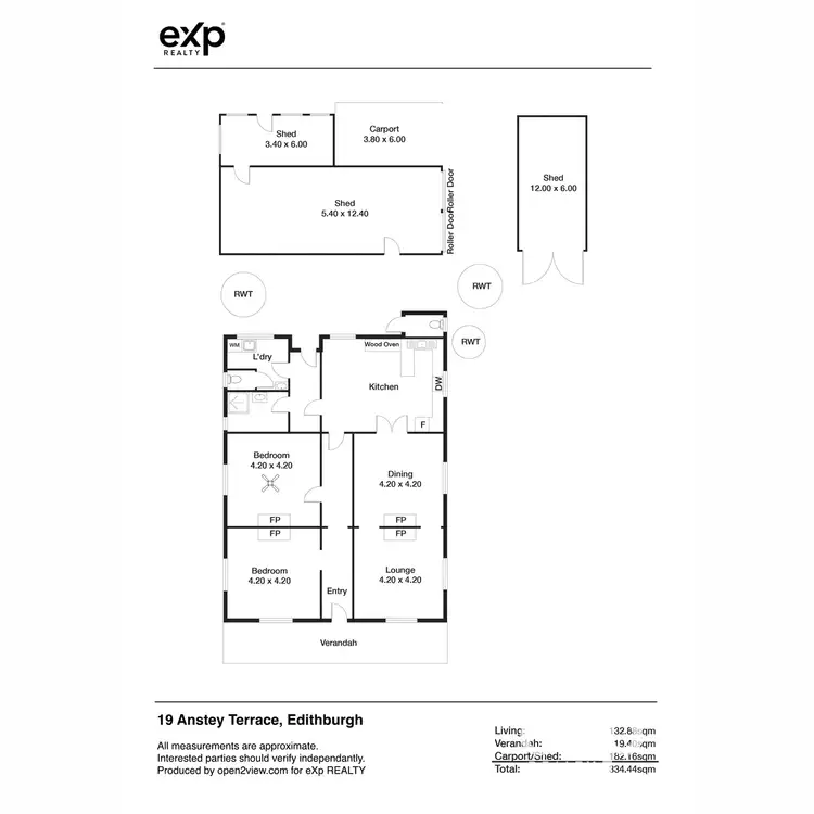 Floorplan of Homely house listing, 19 Anstey Terrace, Edithburgh SA 5583