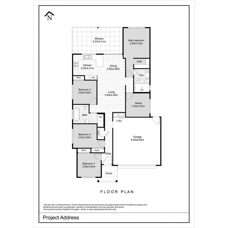 Floorplan of Homely house listing, 22 College Drive, Palmview QLD 4553
