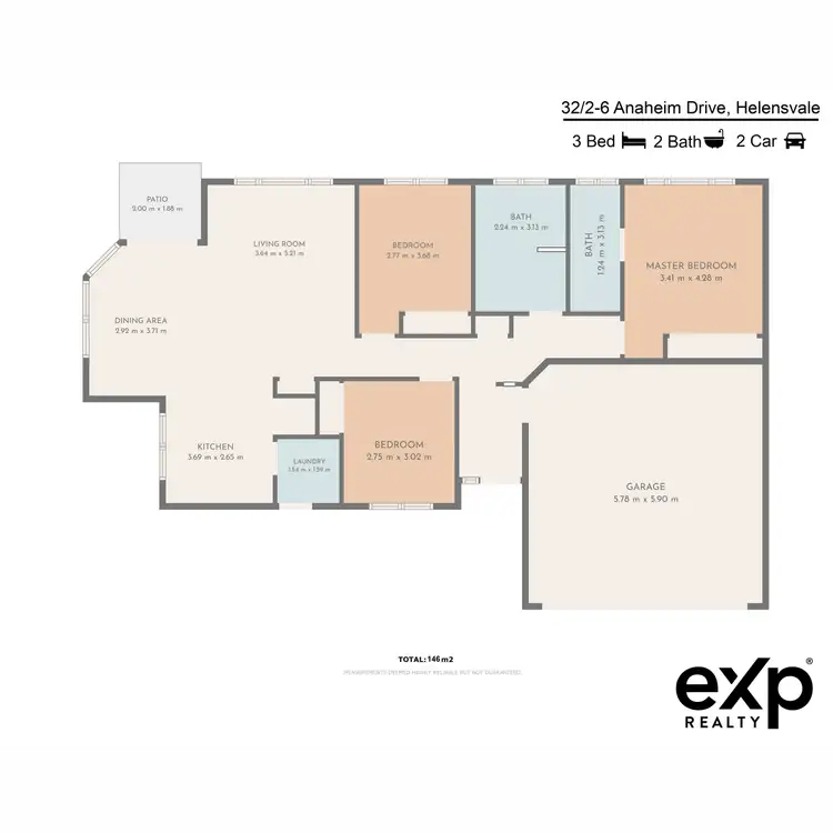 Floorplan of Homely townhouse listing, 32/2-6 Anaheim Drive, Helensvale QLD 4212