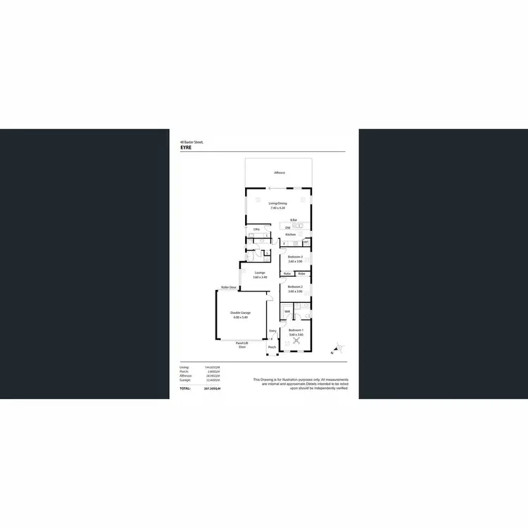 Floorplan of Homely house listing, 48 Baxter  Avenue, Eyre SA 5121