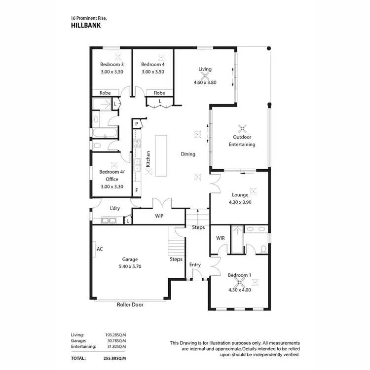 Floorplan of Homely house listing, 16 Prominent Rise, Hillbank SA 5112