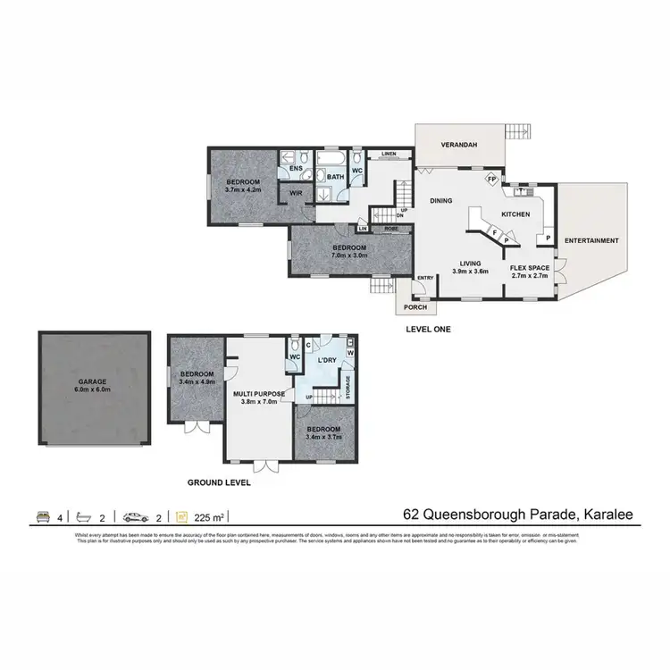 Floorplan of Homely house listing, 62 South Queensborough Parade, Karalee QLD 4306